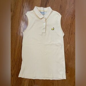 Light Yellow Masters Golf Shirt - Womens Small